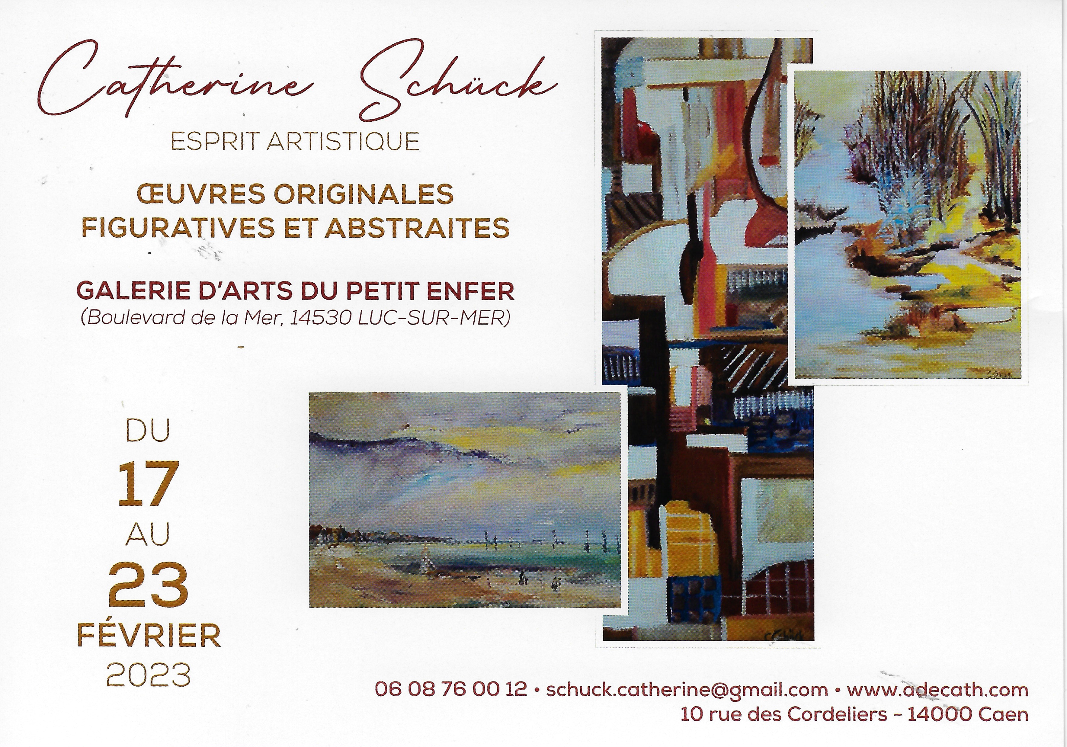 Galerie d'art du 17 au 23 Février 2023